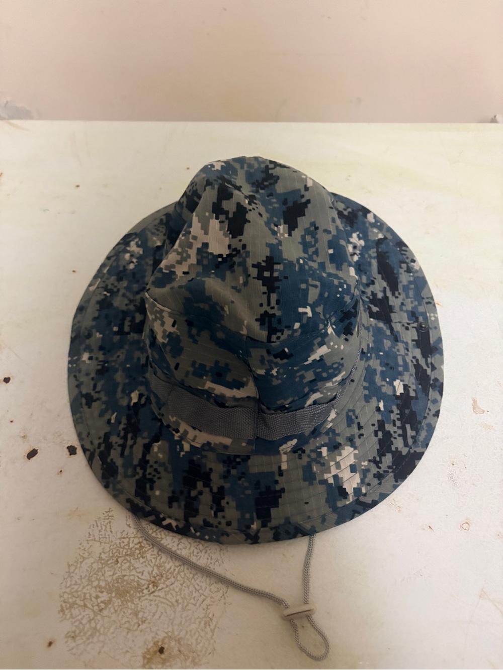 Blue Digital Camo boonie hat